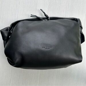 NWT rag & bone “Reset” Black Crossbody Bag, Genuine Leather, Detachable Strap